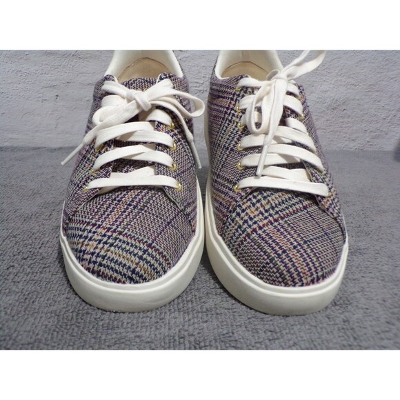 COLE HAAN Women's Crosscourt Traveler Sneaker Size 6B Plaid & Cream Laces....... - Picture 7 of 7